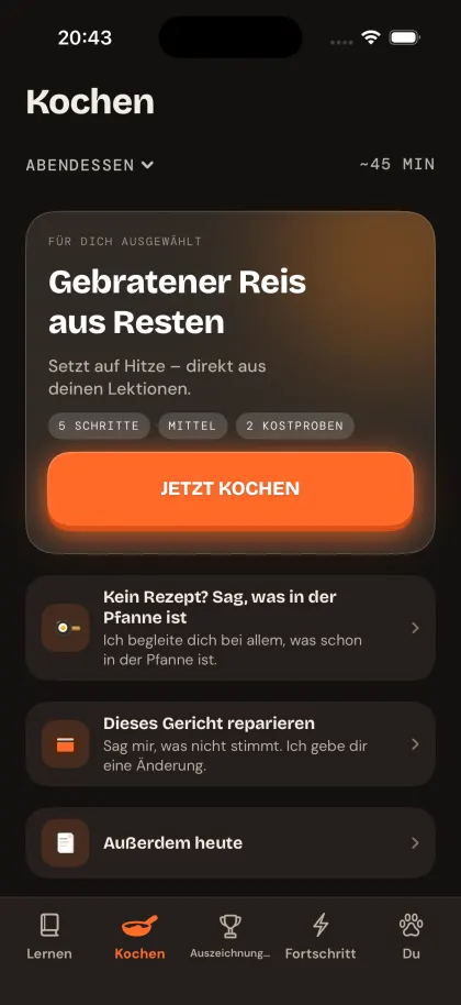 Culinario im dunklen Erscheinungsbild
