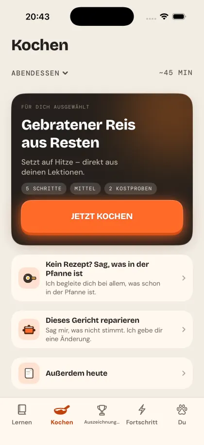Culinario im hellen Erscheinungsbild