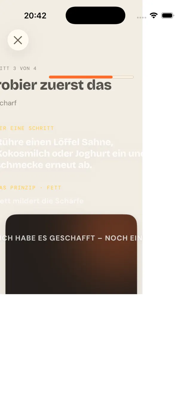 Dieses Gericht retten: der eine Schritt, mit dem Prinzip darunter