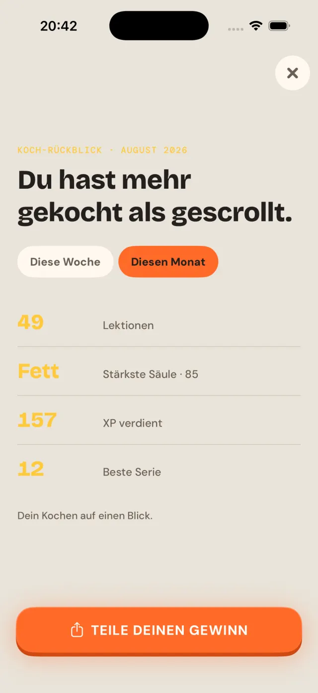 Kochrückblick