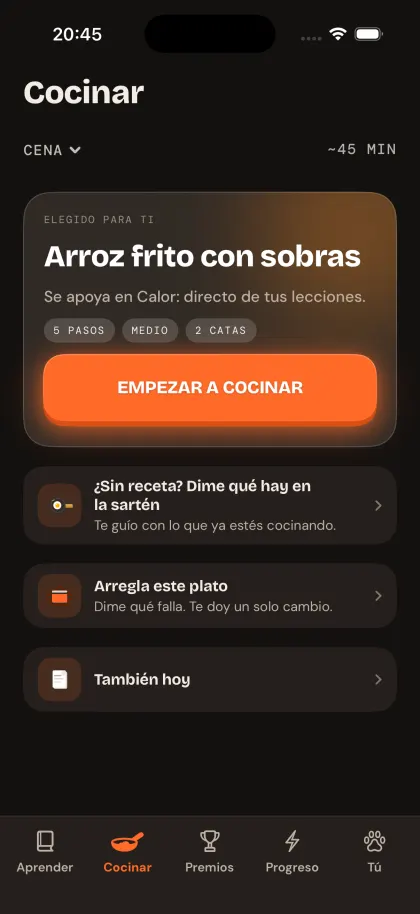 Culinario en apariencia oscura