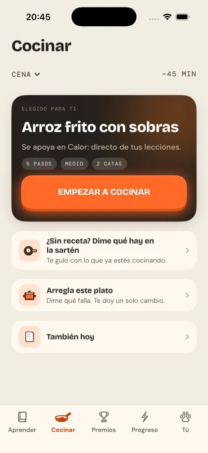 Culinario en apariencia clara