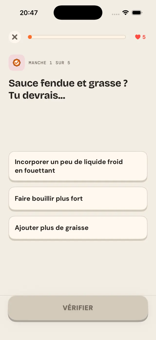 Une fiche d'apprentissage dans une leçon